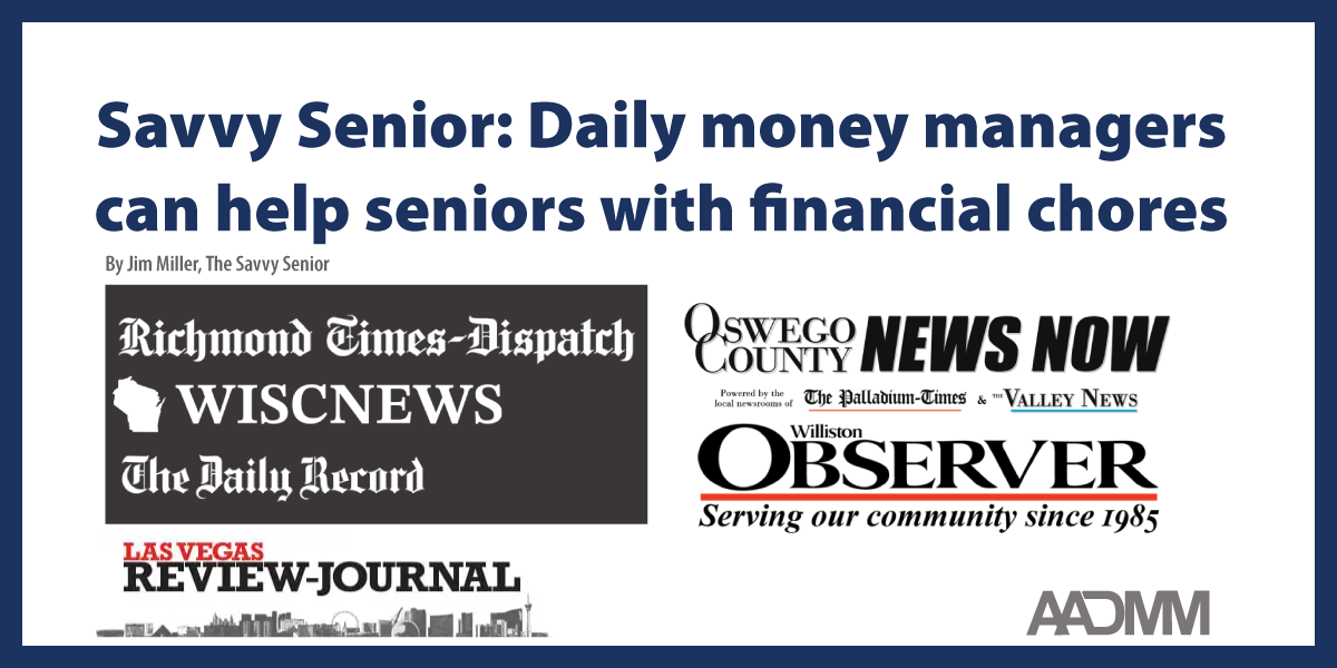 Savvy Senior: Daily money managers can help with financial chores